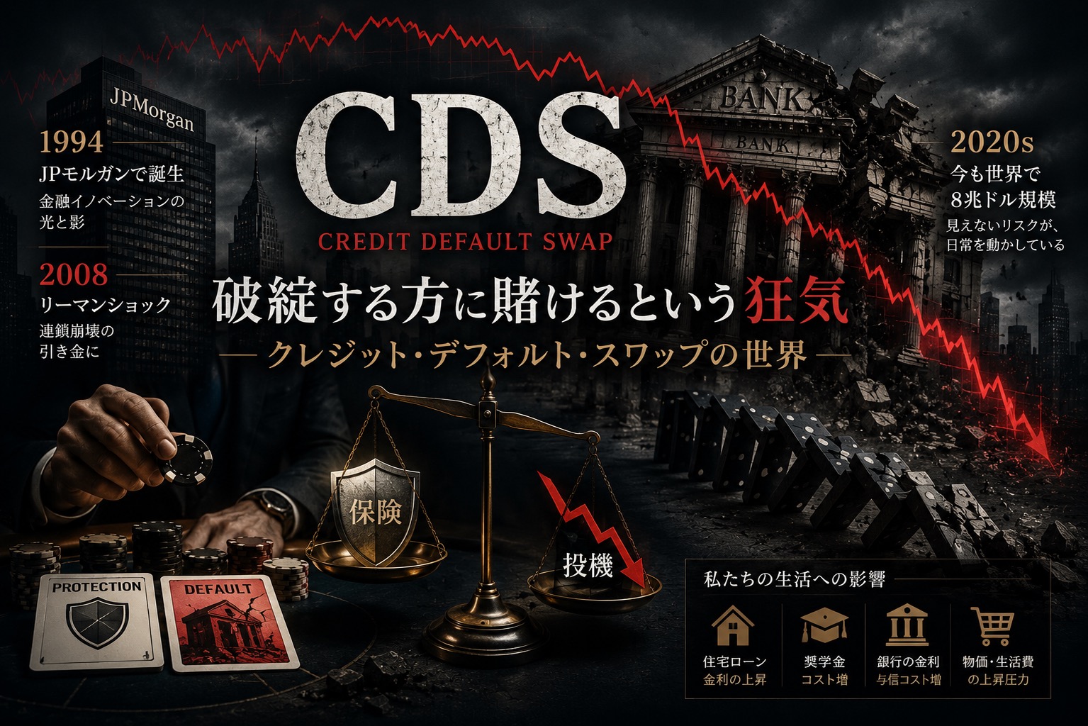 破綻する方に賭けるという狂気——クレジット・デフォルト・スワップ（CDS）の世界