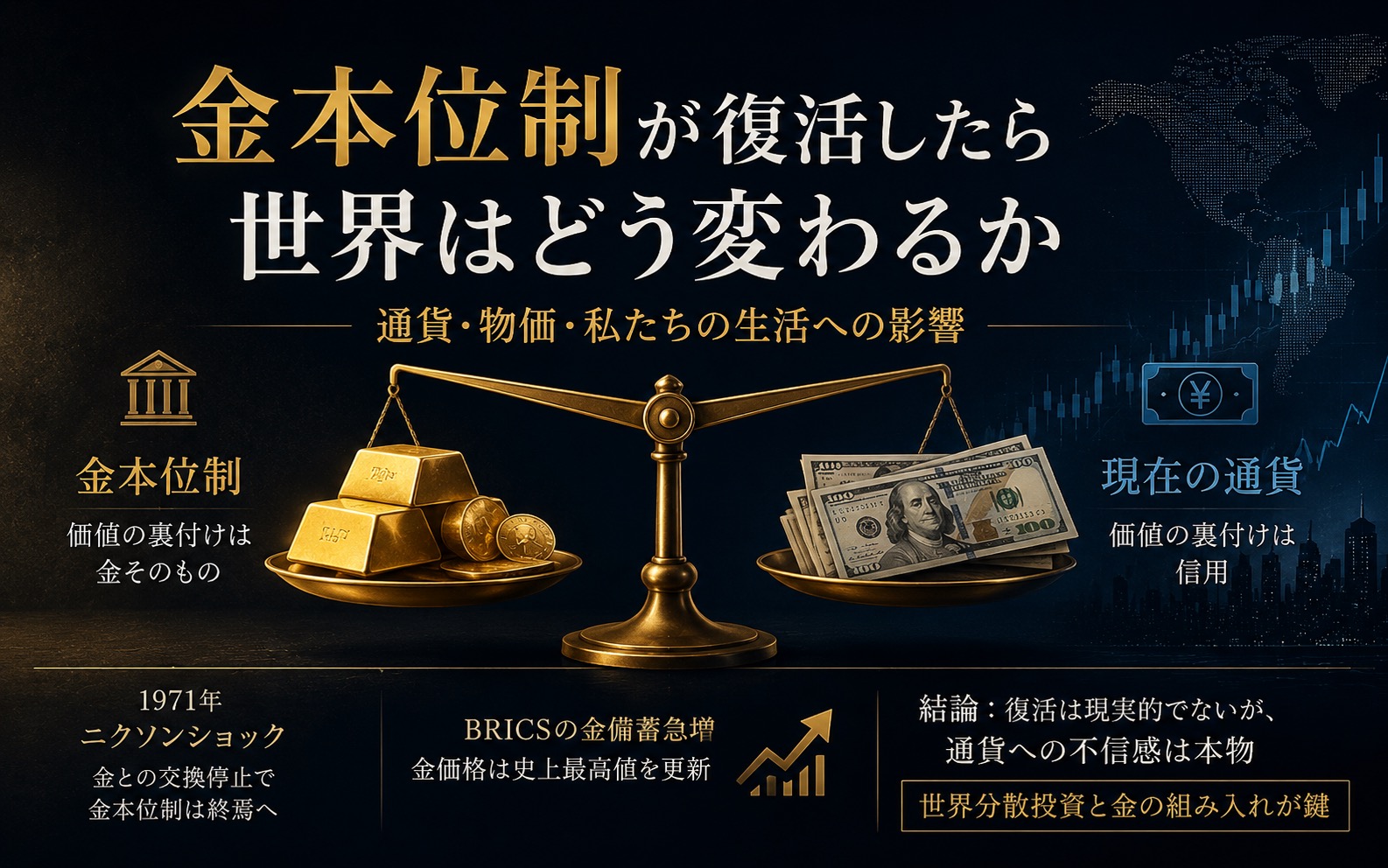 金本位制が復活したら世界はどう変わるか——通貨・物価・私たちの生活への影響