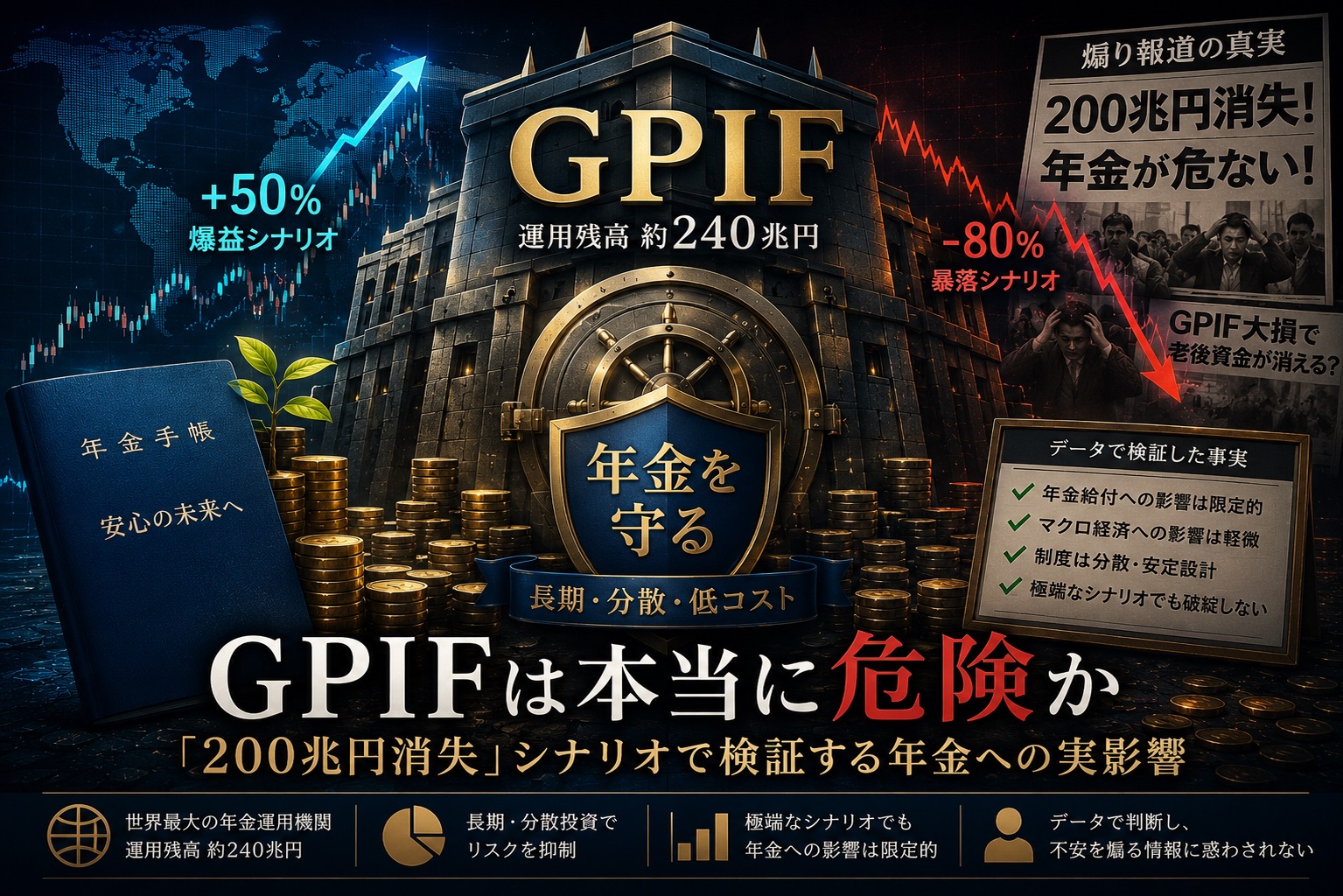 GPIFは本当に危険か——「200兆円消失」シナリオで検証する年金への実影響