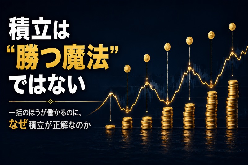 一括投資のほうが儲かるのに、なぜ積立が正解なのか――ドルコスト平均法の心理学