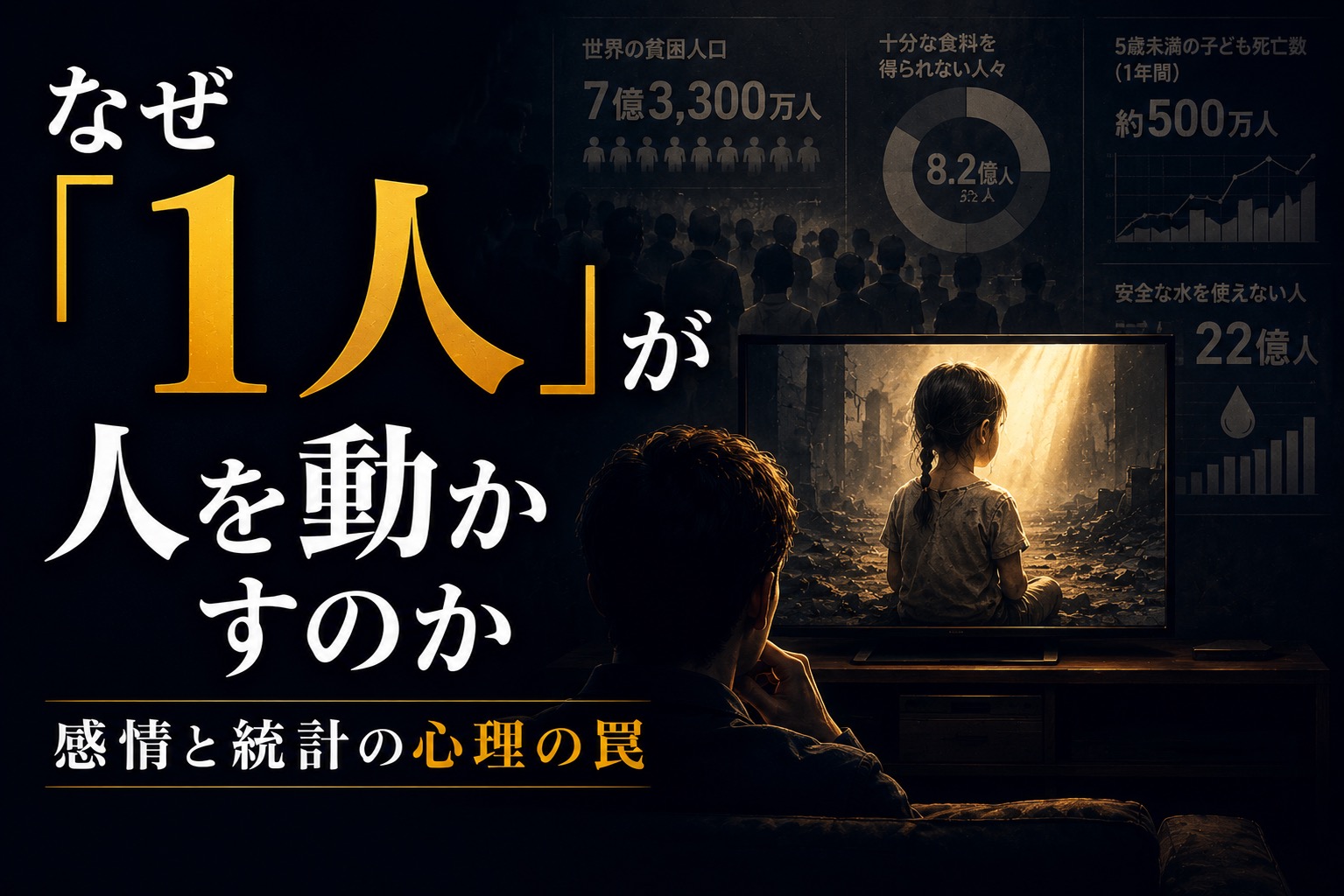 なぜ寄付CMは「1人の子ども」に焦点を当てるのか——マーケティングが利用する心理の罠