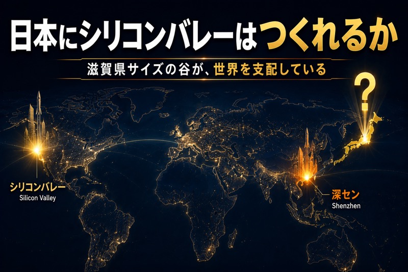 日本にシリコンバレーはつくれるか――滋賀県サイズの谷が世界を支配した理由